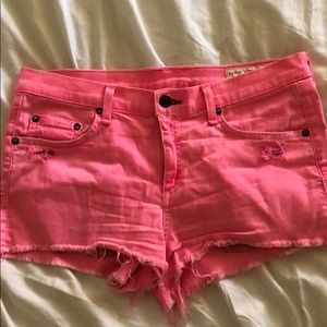 Pink shorts